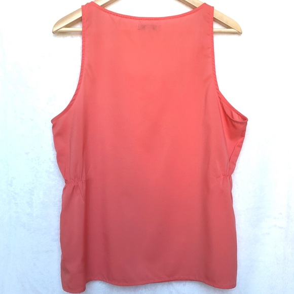 Banana Republic Coral Sleeveless Top - L - Picture 2 of 7